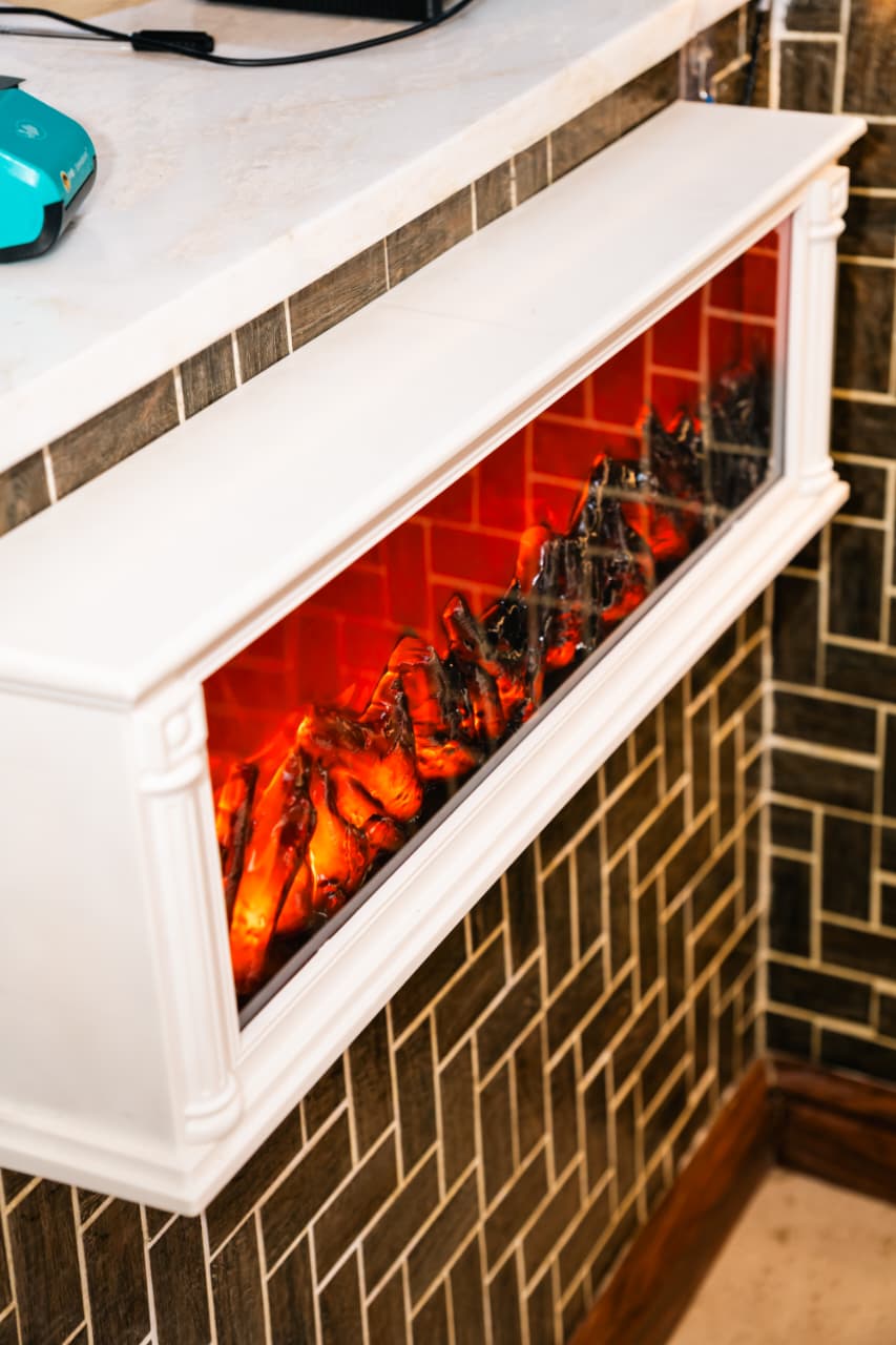 Decorative fireplace detail